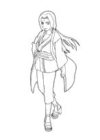 coloriage naruto tsunade le 5 hokage